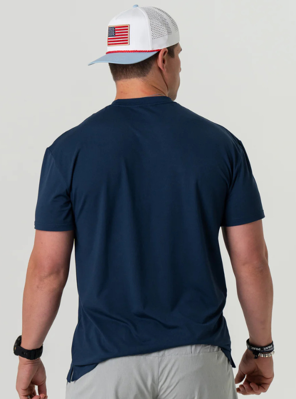Burlebo Go To Tee - Navy - The Foundry
