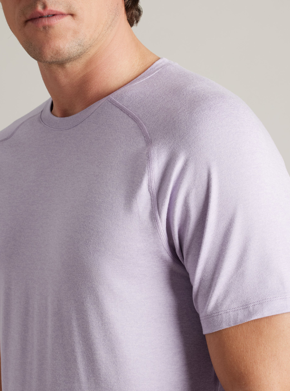 Rhone Atmosphere Tee - Pale Lilac/Lavender Dusk Heather - The Foundry