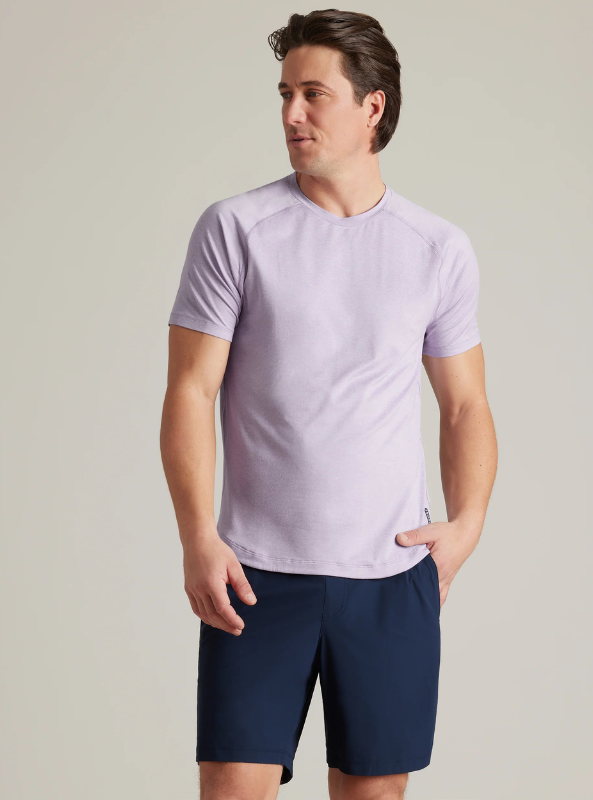 Rhone Atmosphere Tee - Pale Lilac/Lavender Dusk Heather - The Foundry