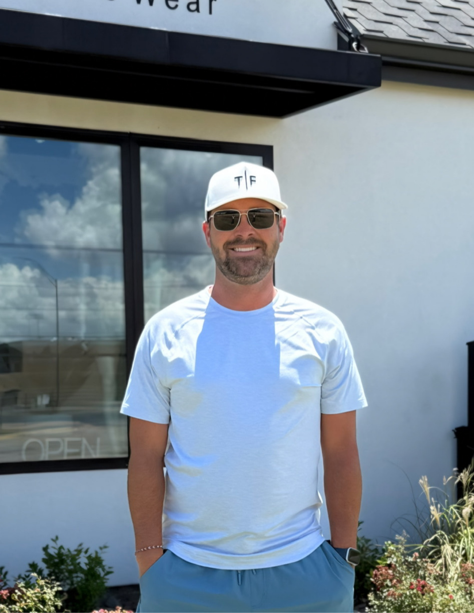 Rhone Reign Short Sleeve Tee - Arctic Blue/White Heather - The Foundry
