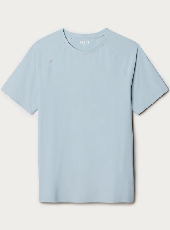Rhone Reign Short Sleeve Tee - Arctic Blue/White Heather - The Foundry