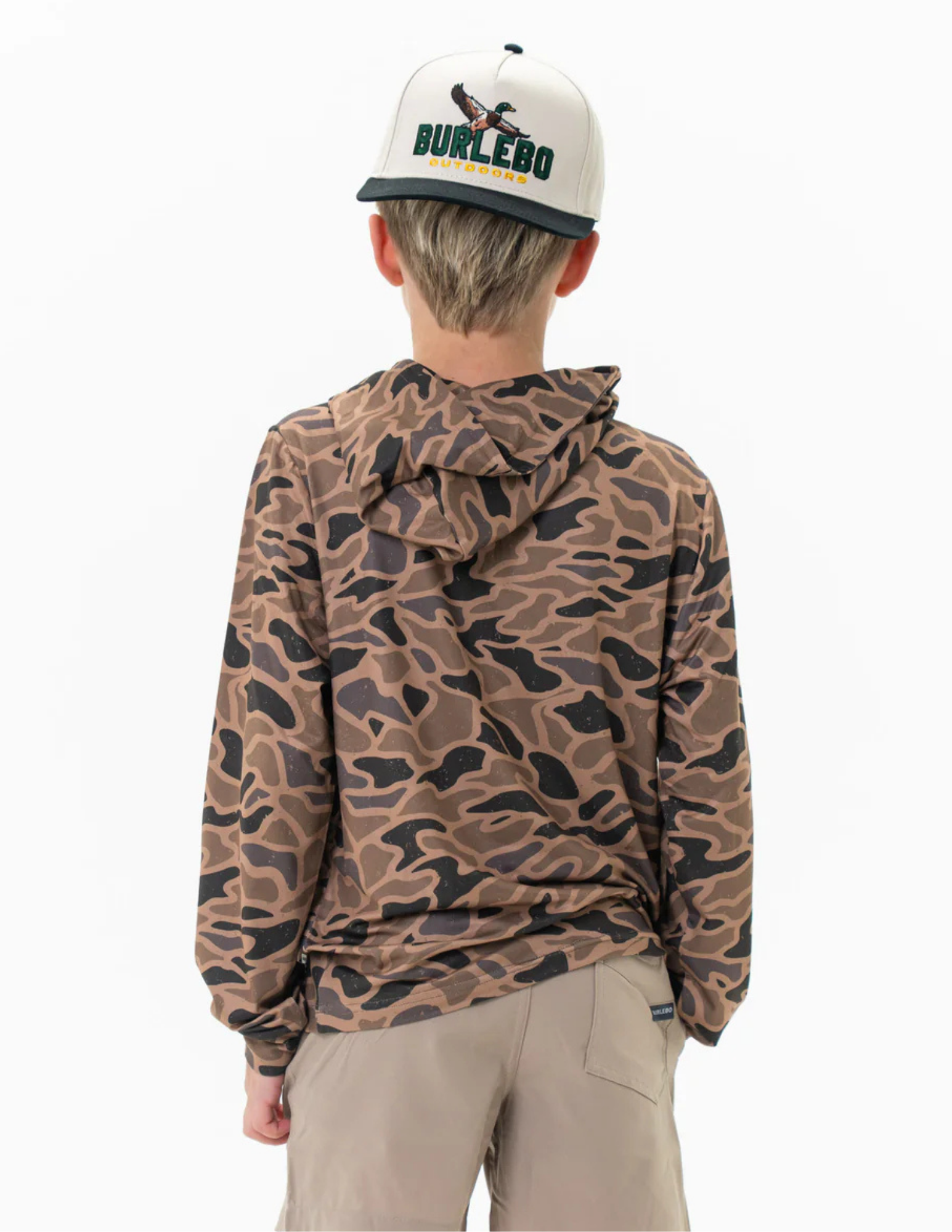 Burlebo Youth Performance Hoodie Gauge Camo - The Foundry