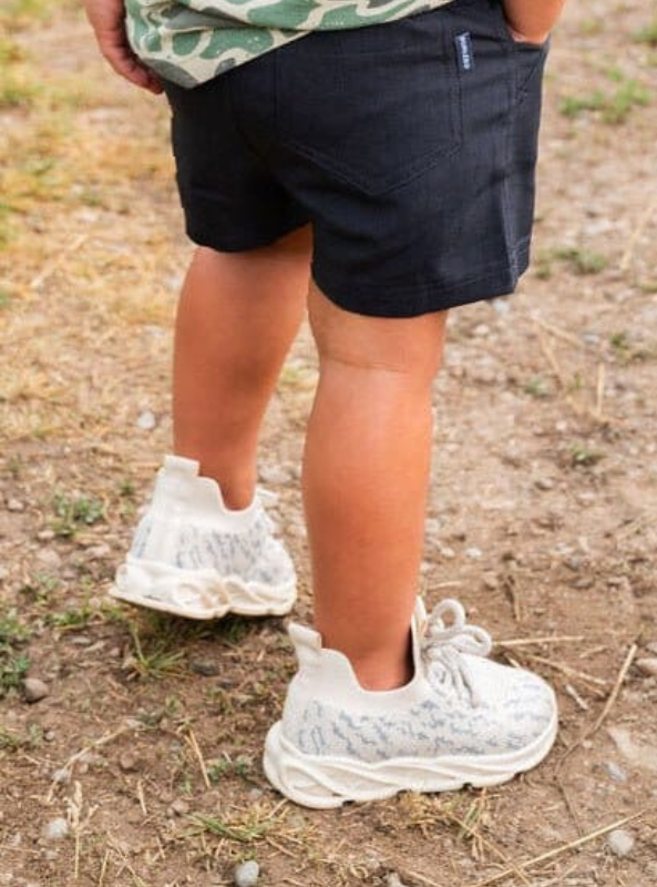 Burlebo Youth Athletic Short - Heather Black Retro Duck Camo Liner - The Foundry
