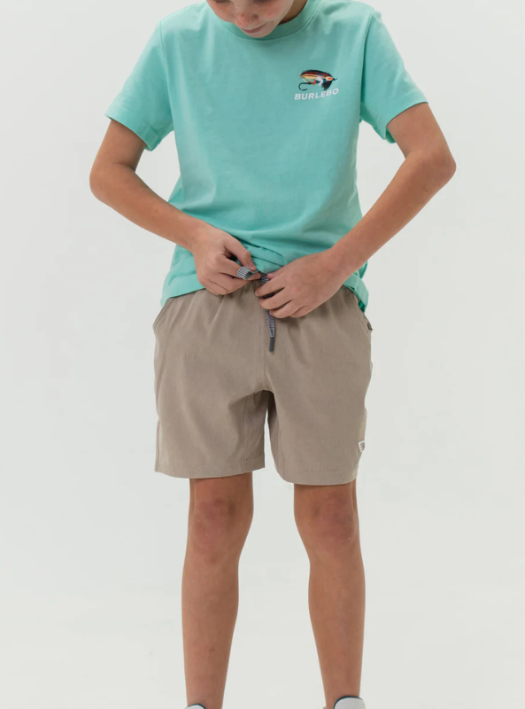 Burlebo Youth Athletic Short - Heather Khaki Venado Camo Liner - The Foundry
