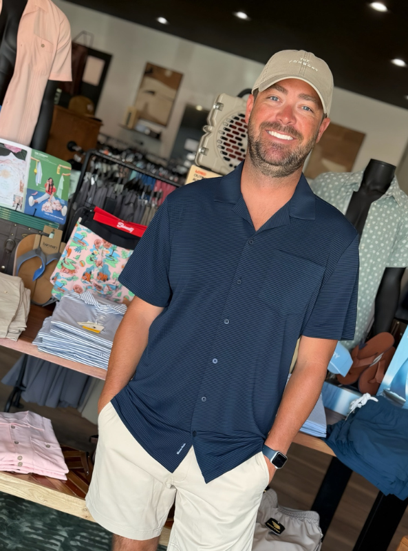 Mizzen + Main Copa Camp Shirt - Navy