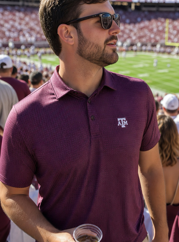 Horn Legend Texas A&M Aggies Henna Polo