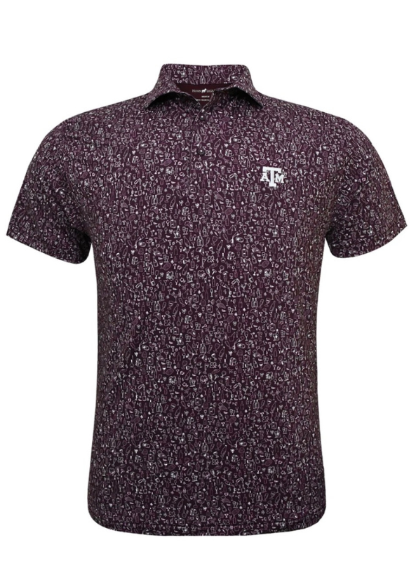 Horn Legend Texas A&M Aggies Pub Crawl Polo
