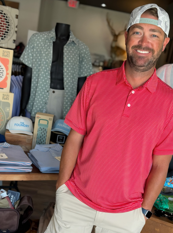 Mizzen & Main Versa SS Polo - Red Stripe