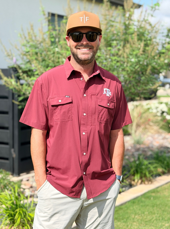 Snaps SS Texas A&M Tailgater Pearl Snap