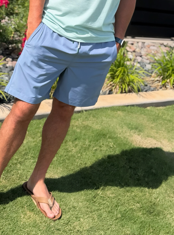 DH 7" Rover Hybrid Performance Short - Chambray Blue