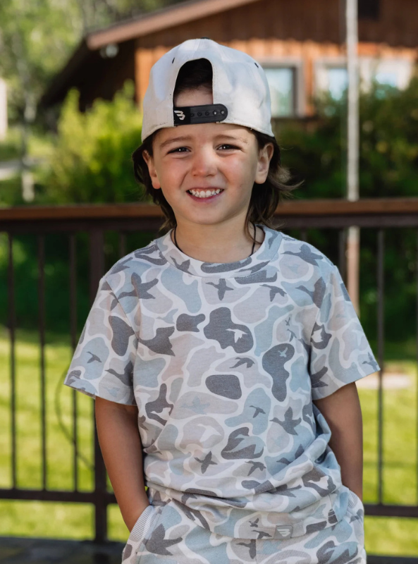 Burlebo Youth Vintage Washed Tee - Mallard Mayhem Camo