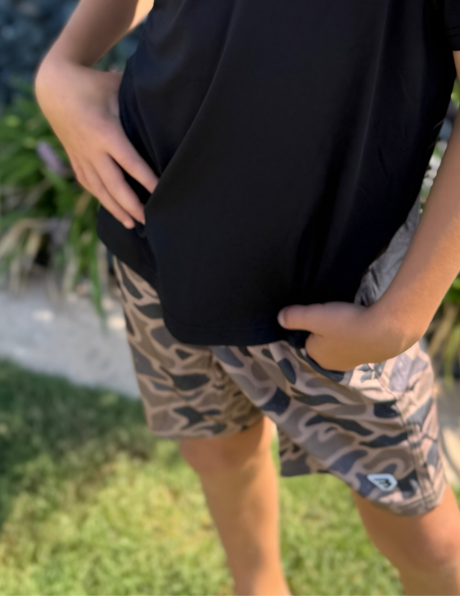 Burlebo Youth Athletic Short - Gauge Camo - The Foundry