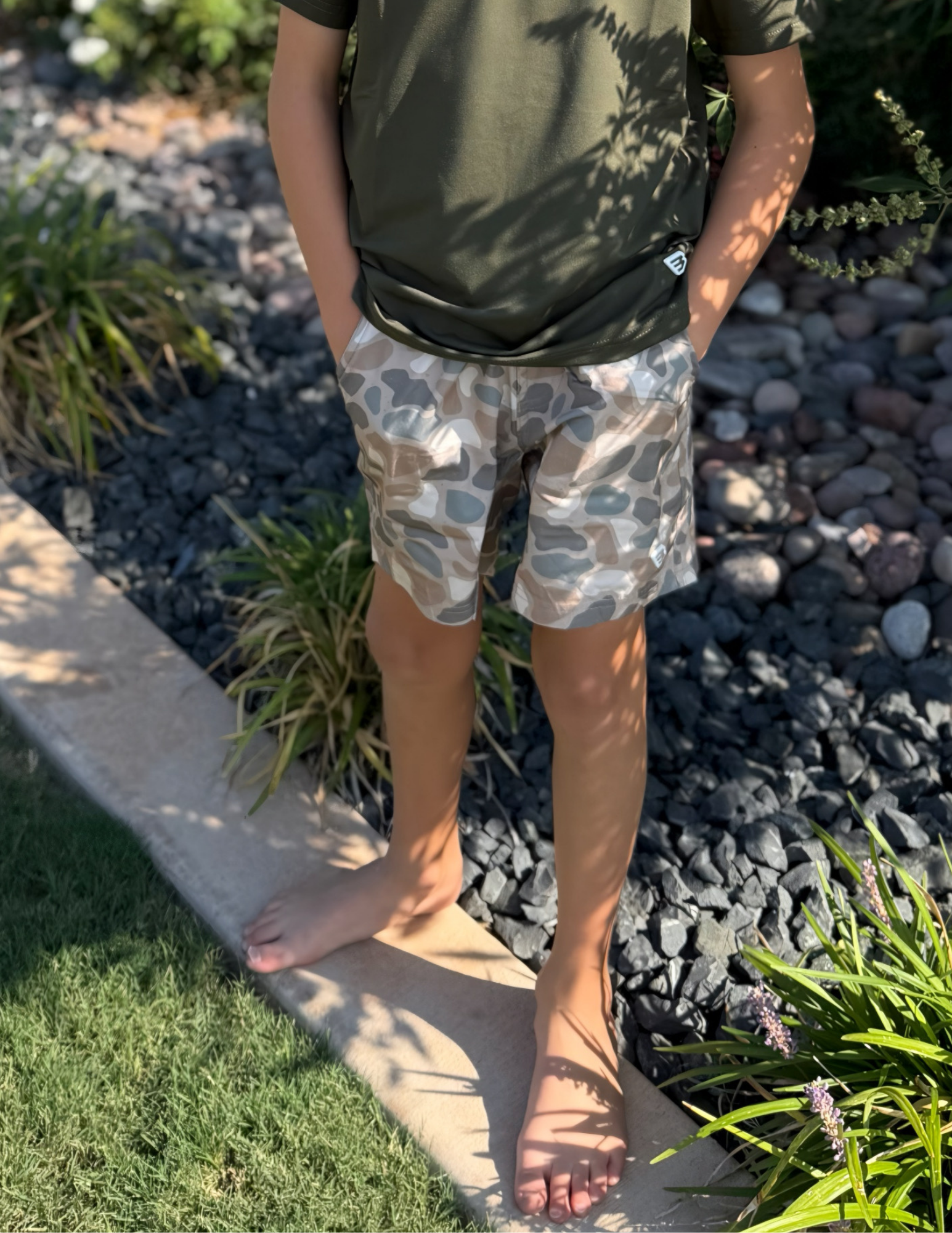 Burlebo Youth Athletic Short - Pintail Camo - The Foundry