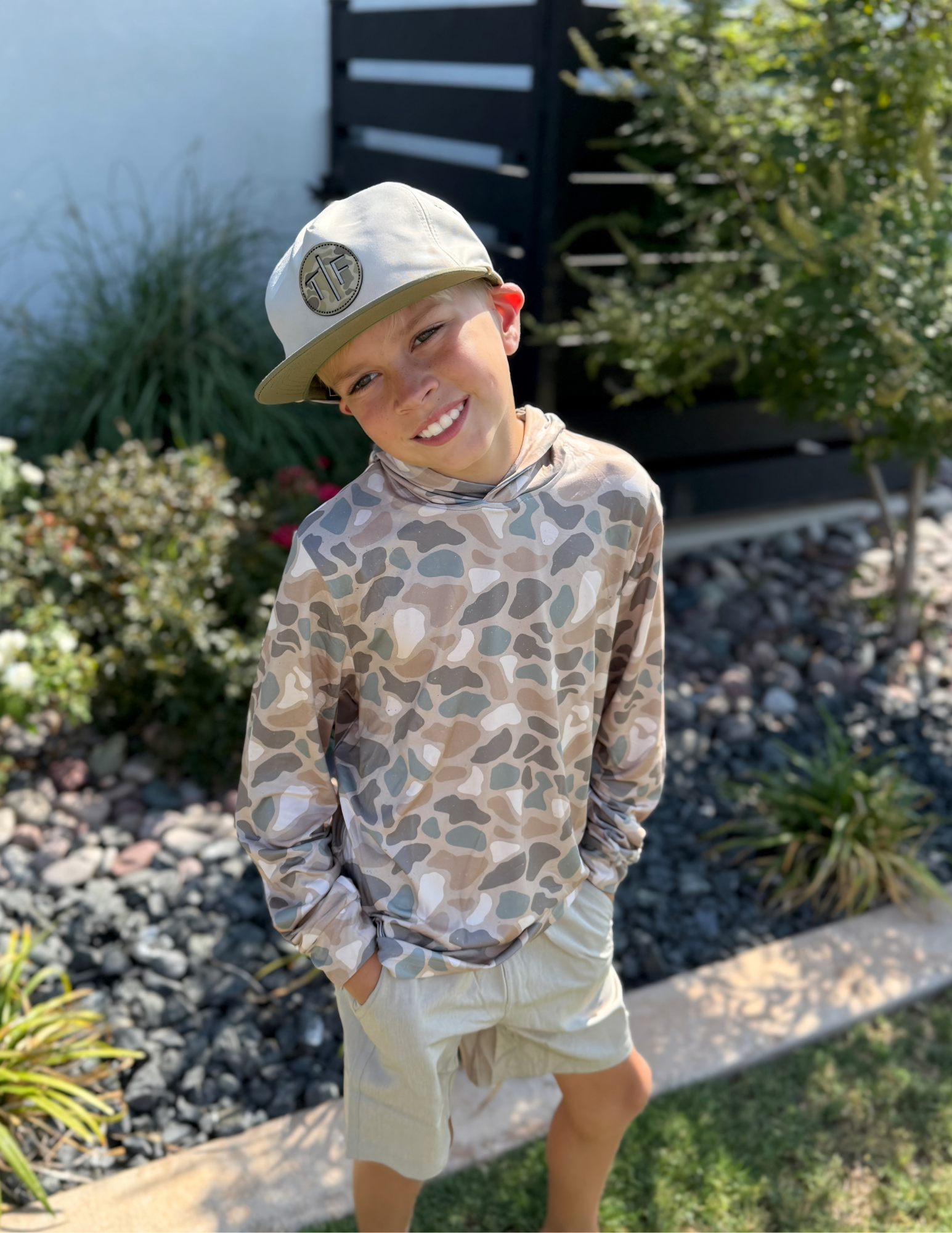 Burlebo Youth Performance Hoodie - Pintail Camo - The Foundry