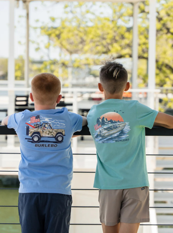 Burlebo Youth Tee - Camo Beach Cruiser - The Foundry