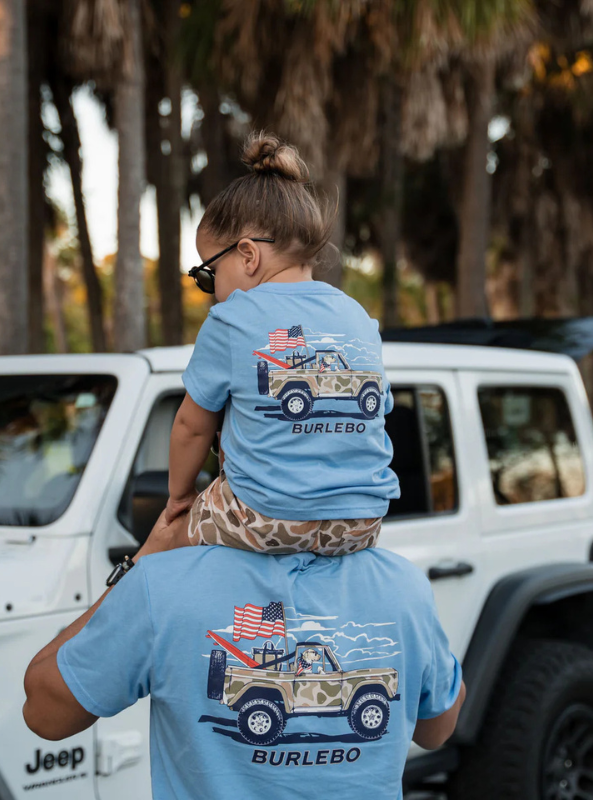 Burlebo Youth Tee - Camo Beach Cruiser - The Foundry
