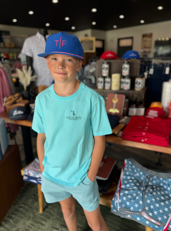 Local Boy Youth Rope Plate T-Shirt Aqua