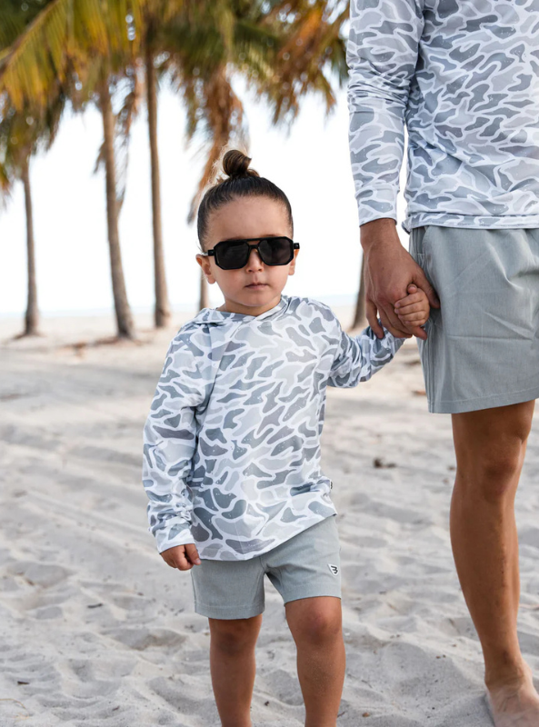 Burlebo Youth Performance Hoodie - White Camo - The Foundry