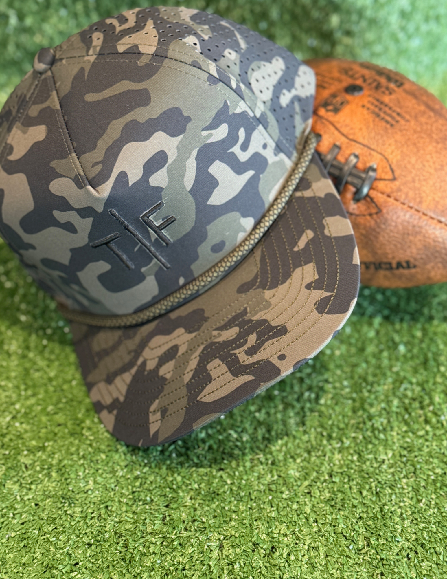 BH- Army Camo Hat - Black Embroidery TF