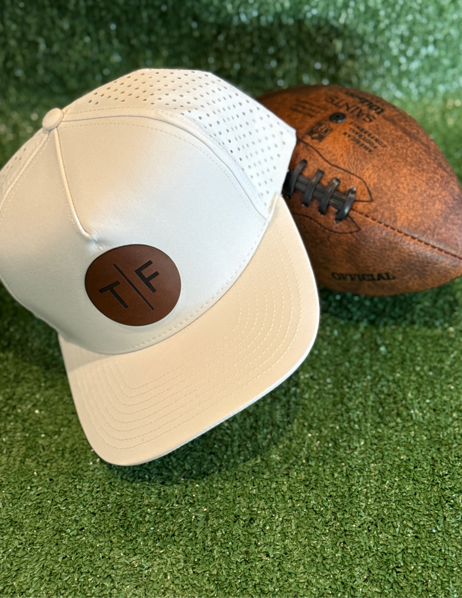 BH- Off White Hat Leather T/F Patch