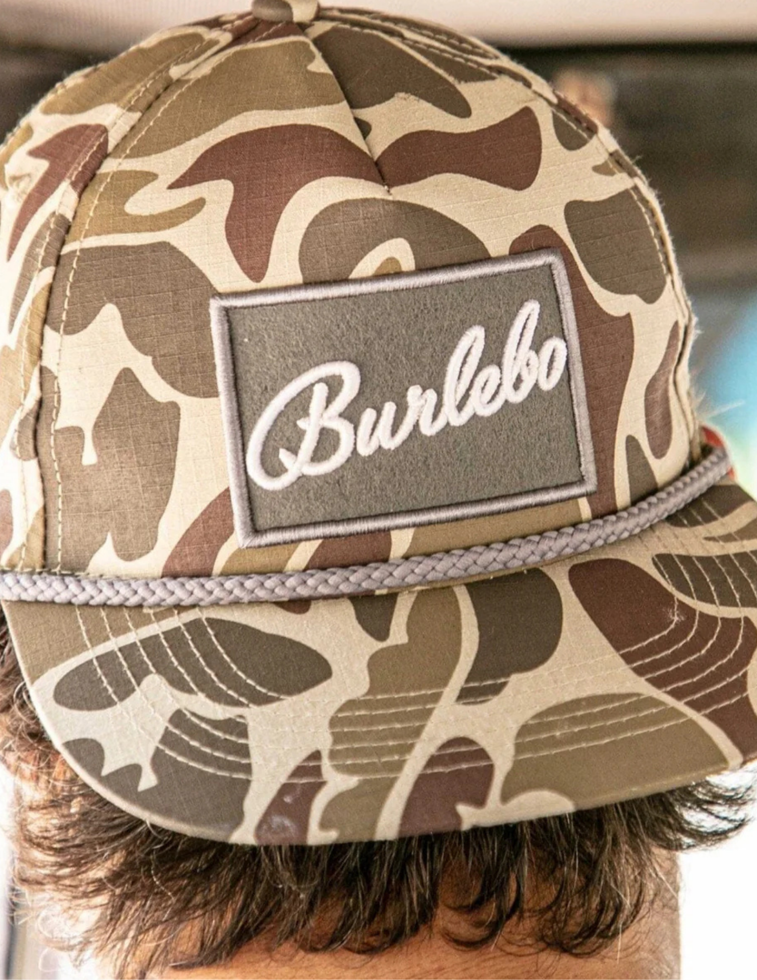 Burlebo Hat Grey Patch - Camo
