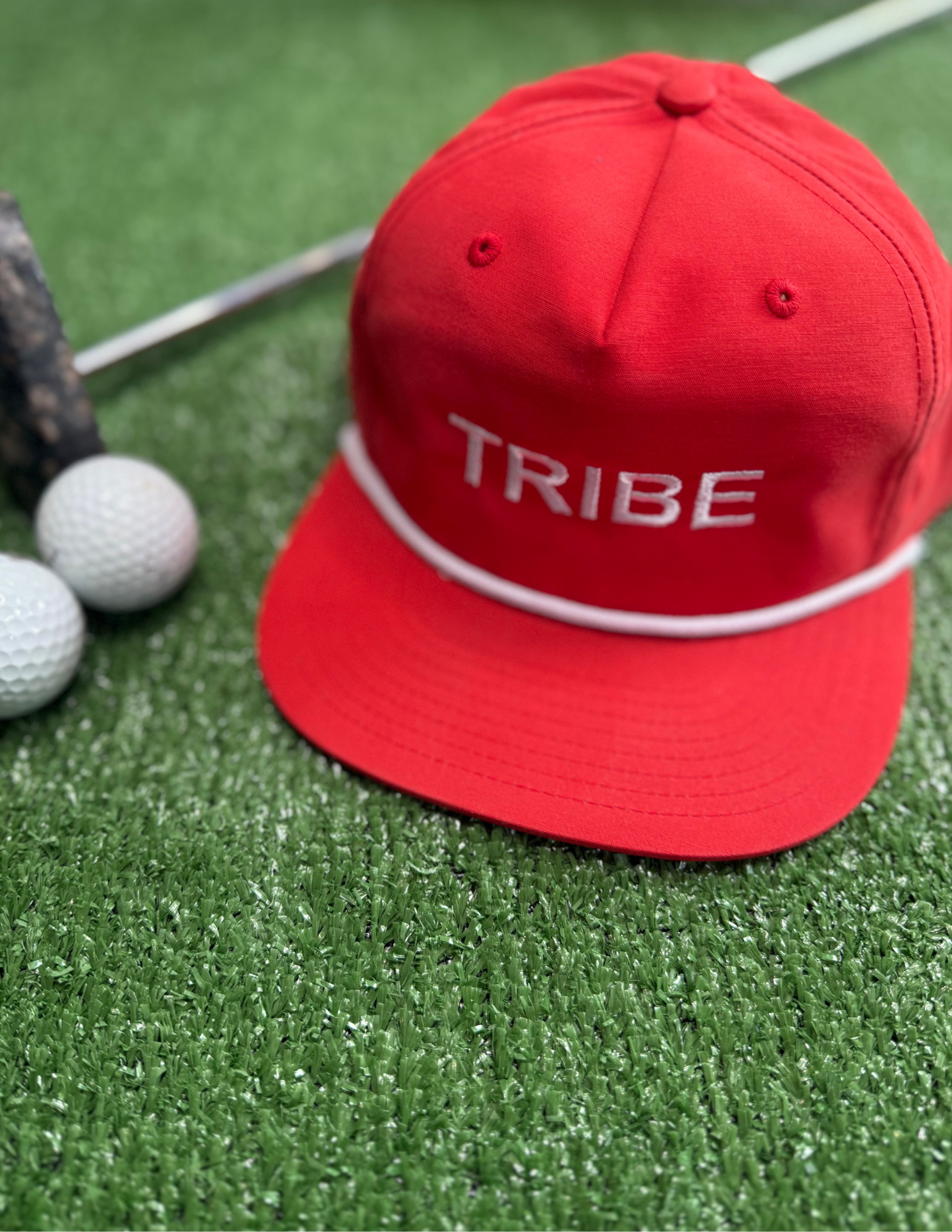 Richardson Red Hat w/ White Rope- TRIBE