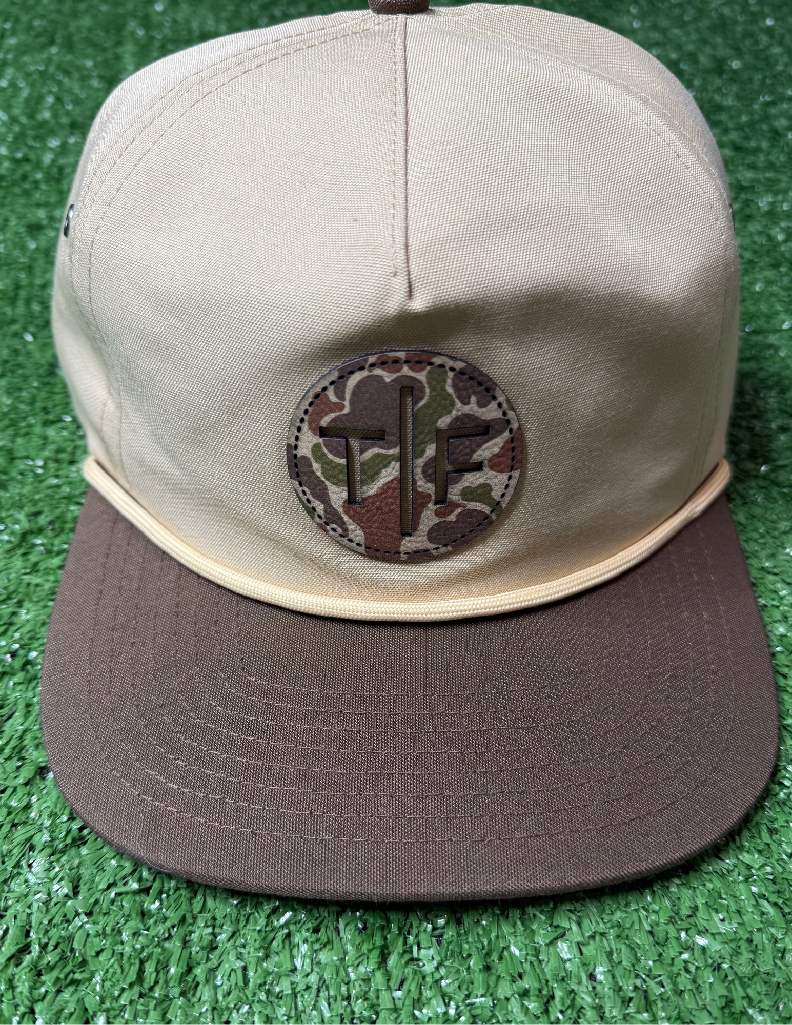 T/F Khaki/ Brown Patch Hat - The Foundry
