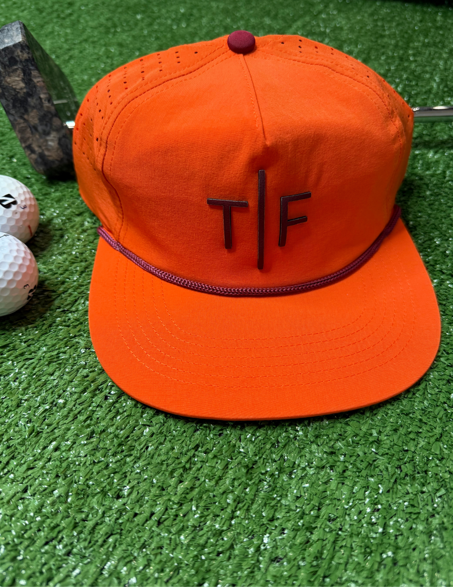 Wild Bills Orange w/ Maroon Rope- Leather T/F - The Foundry