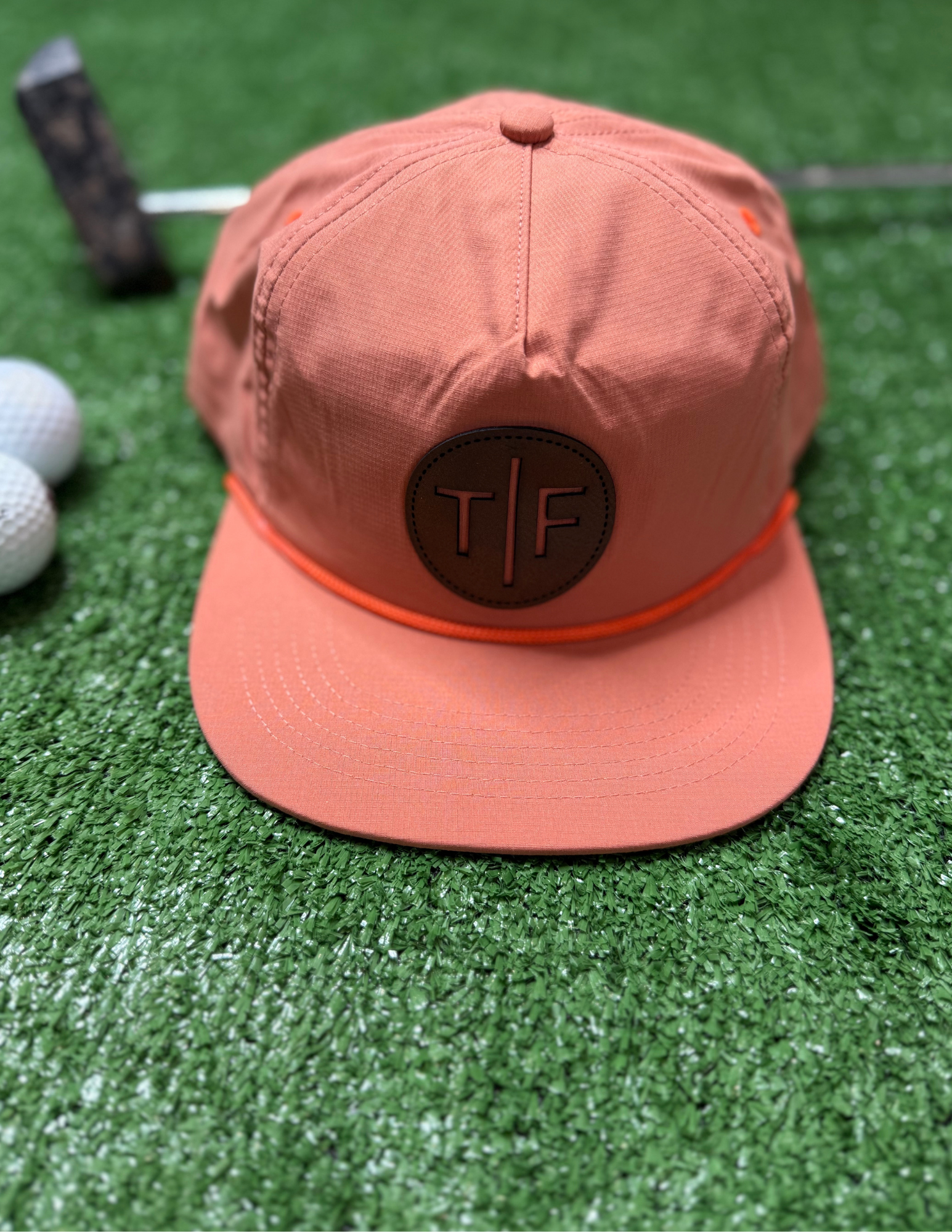 Wild Bills Salmon with Orange Rope- Leather T/F Patch - The Foundry