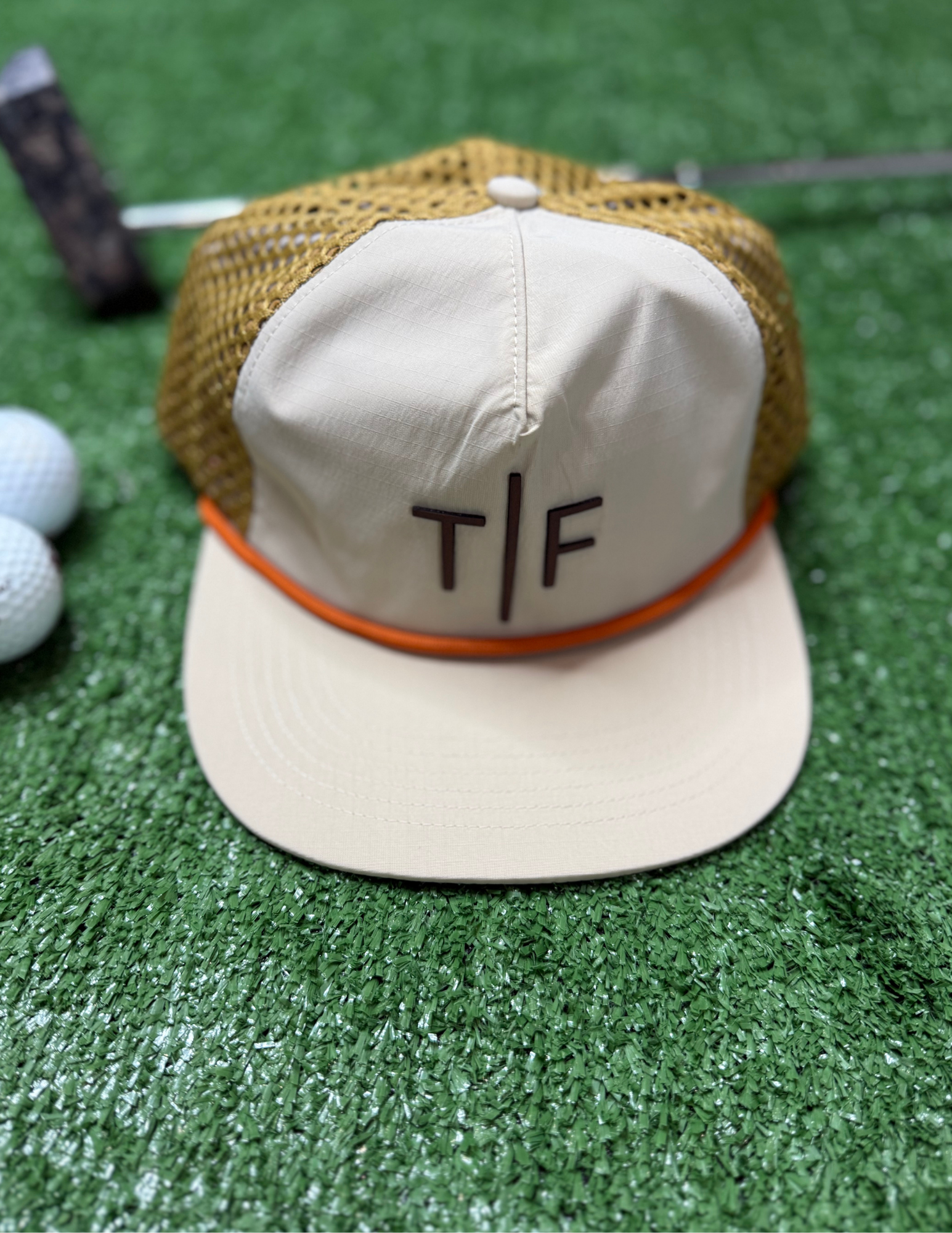 Wild Bills Sand & Gold w/ Orange Rope- Leather T/F - The Foundry