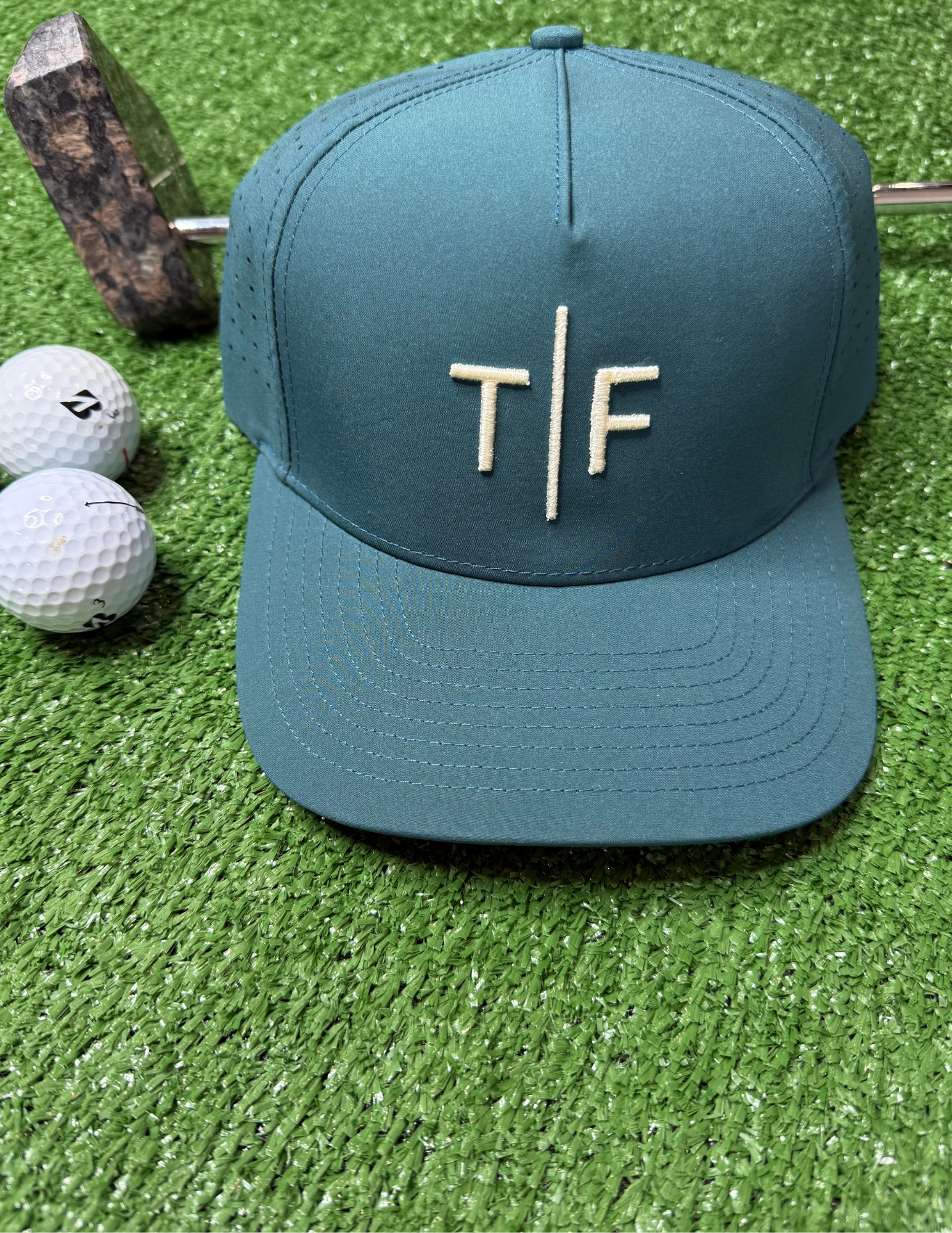 Wild Bills Teal W/ Orange Under Bill White T/F - The Foundry