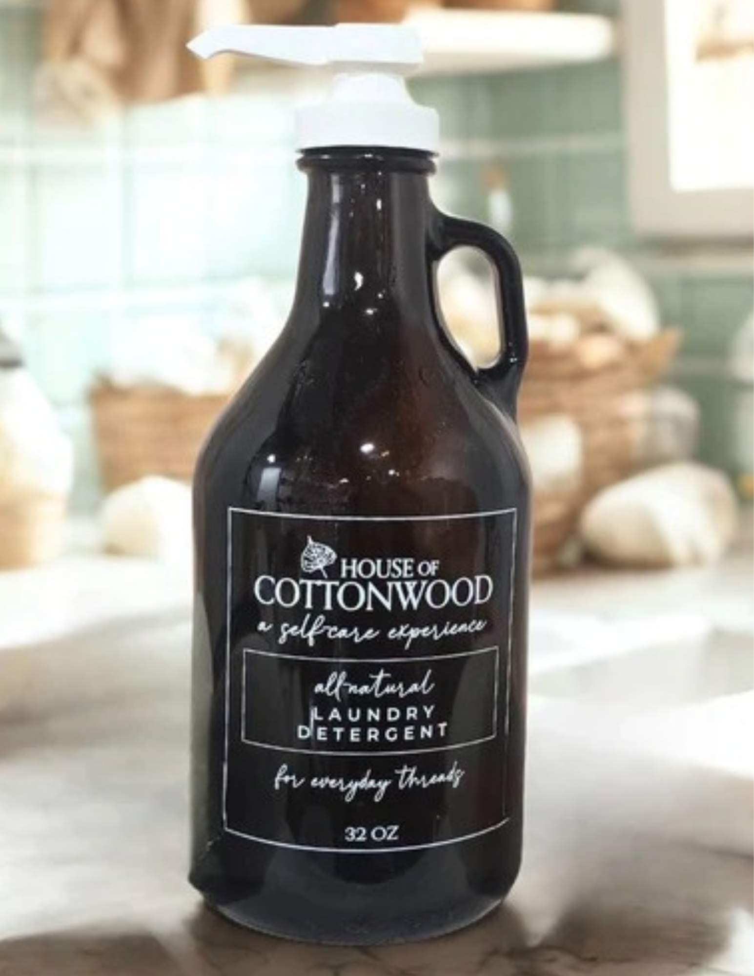 Amber Laundry Soap Pump