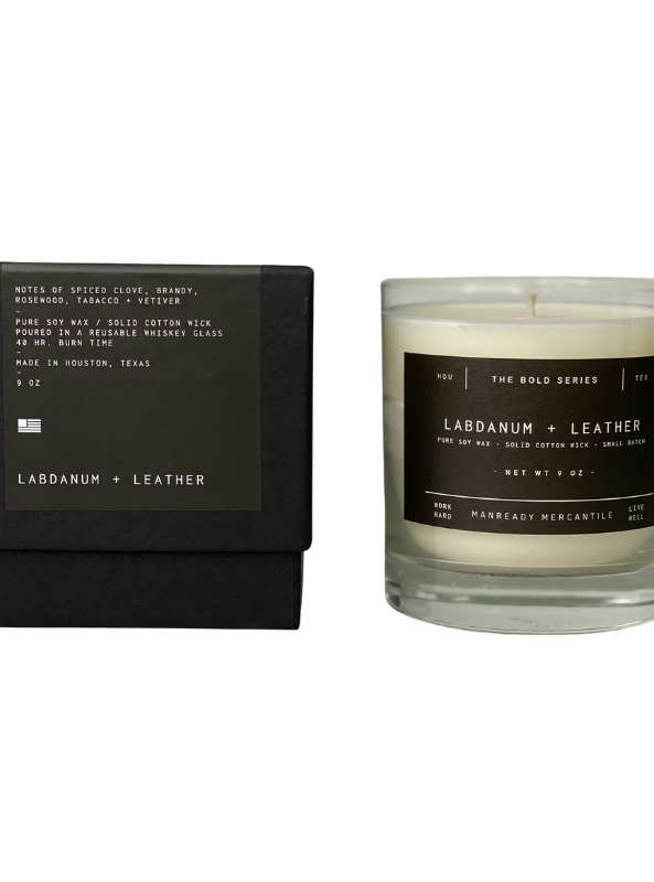 Bold Series Candles - Labdanum & Leather