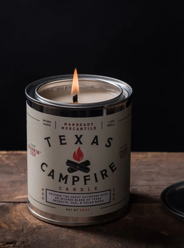 Paint Can Candles - Texas Campfire