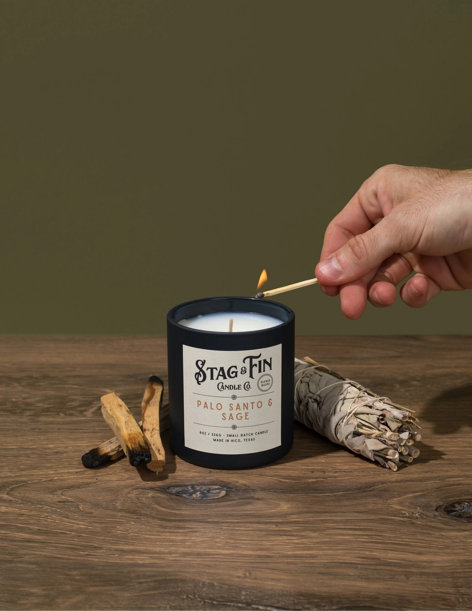 Palo Santo & Sage - 8oz. Candle