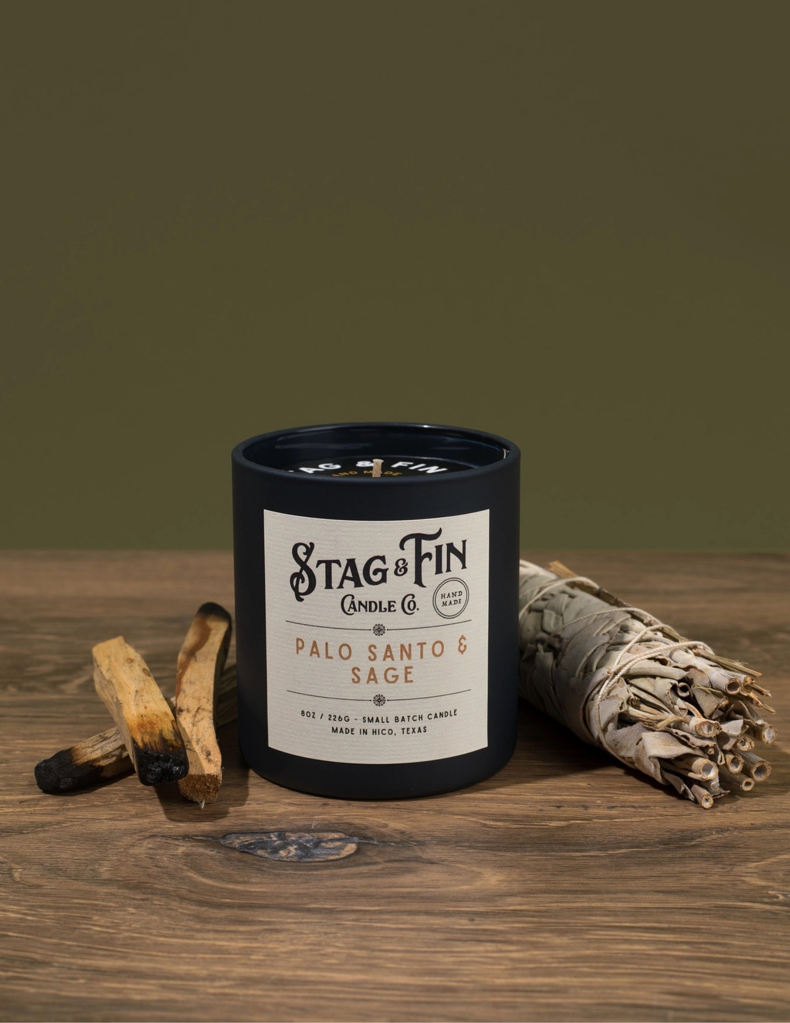 Palo Santo & Sage - 8oz. Candle