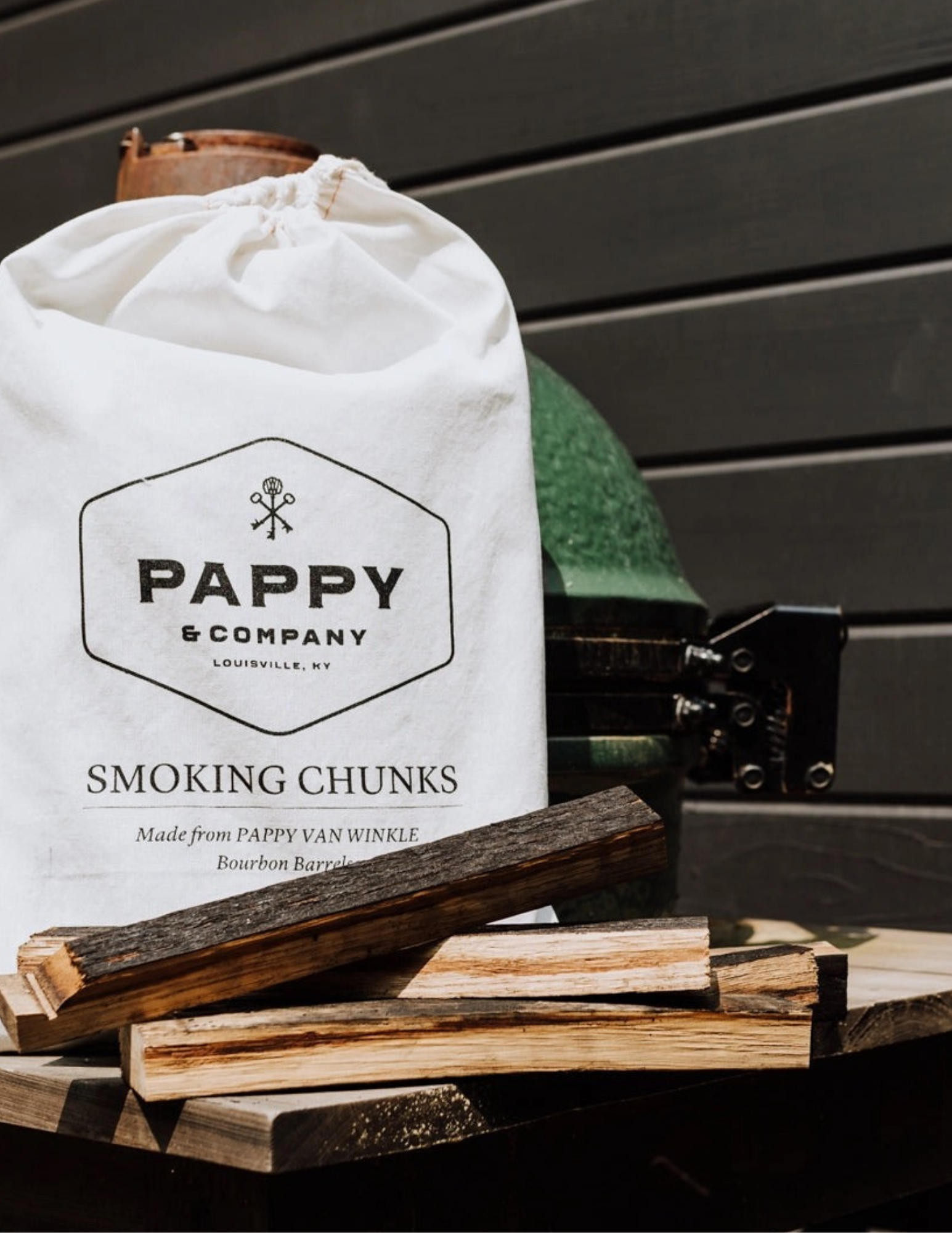 Pappy & Company Bourbon nBarrel Stave Smoking Chunks