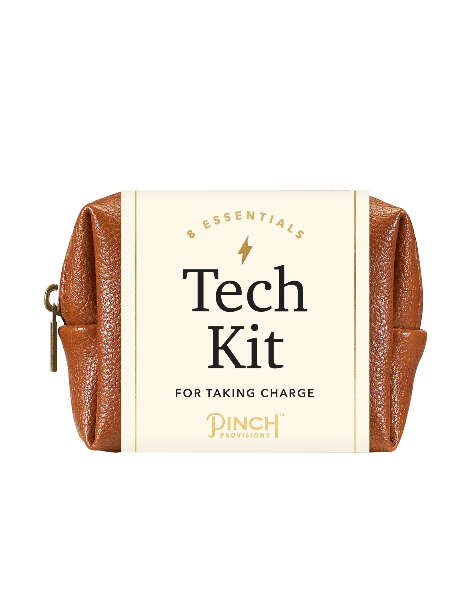 Tech Kit | Vegan Leather | Mens Gifts- Cognac