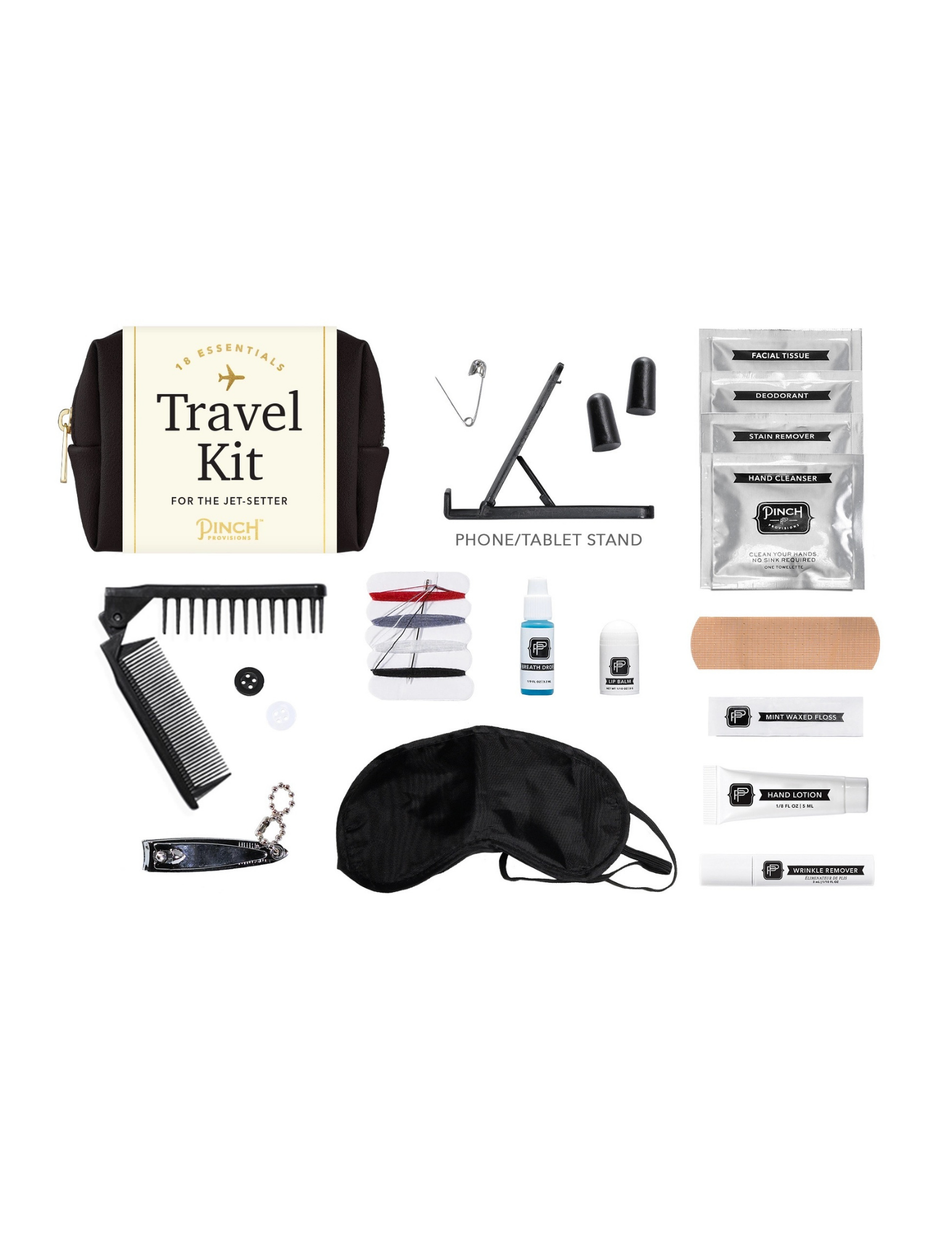 Travel Kit | Vegan Leather- Black