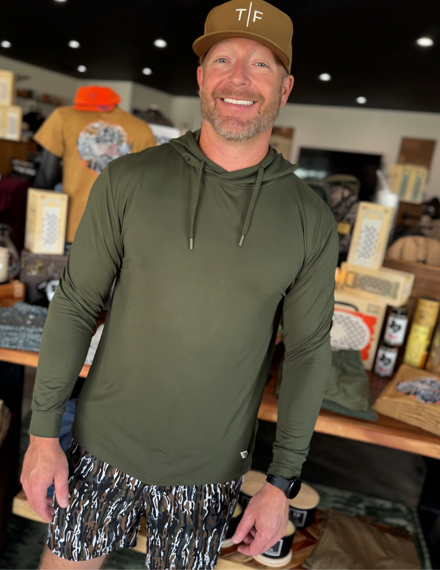 Performance  Hoodie - Mallard Green
