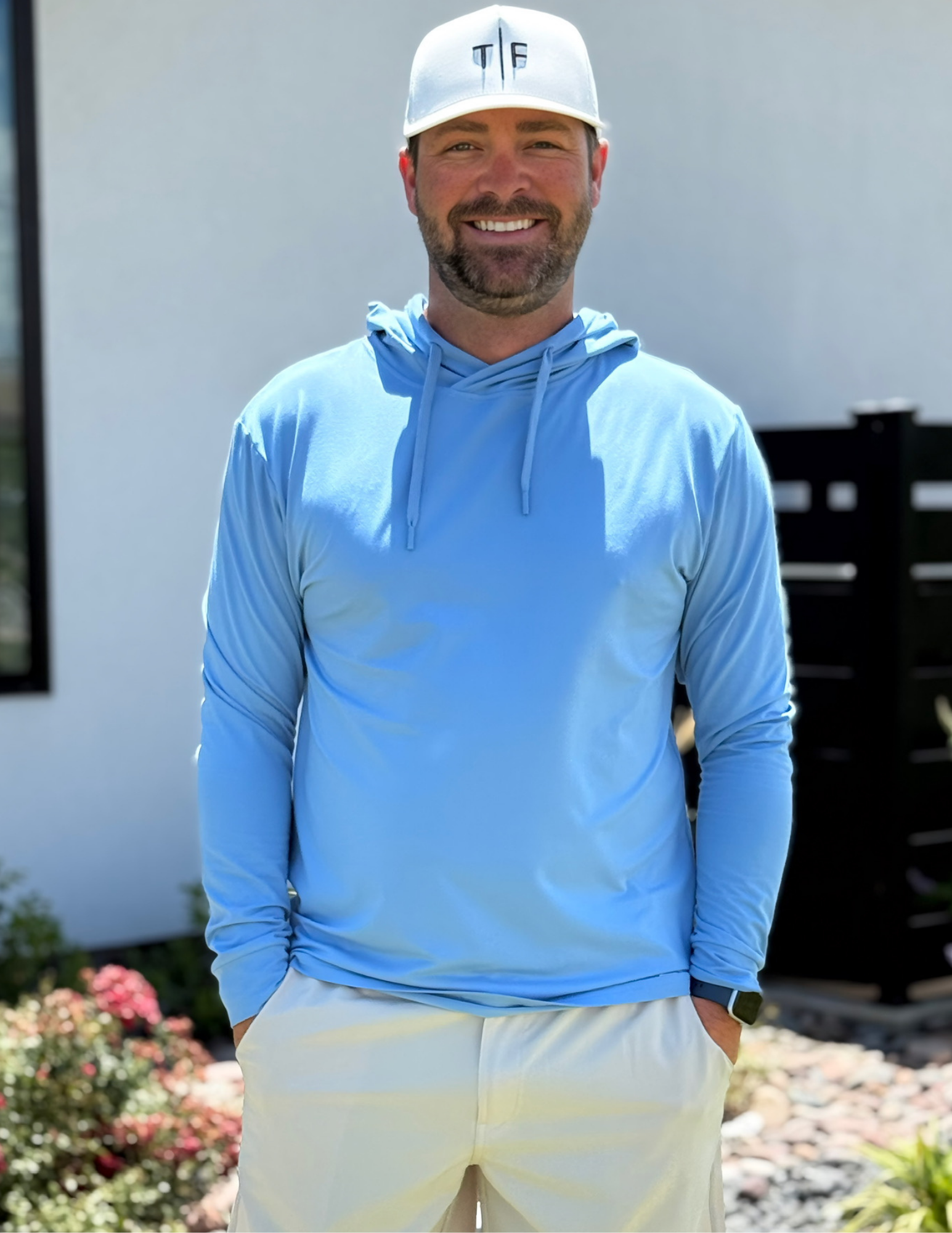 Burlebo Performance Hoodie - Steel Blue - The Foundry