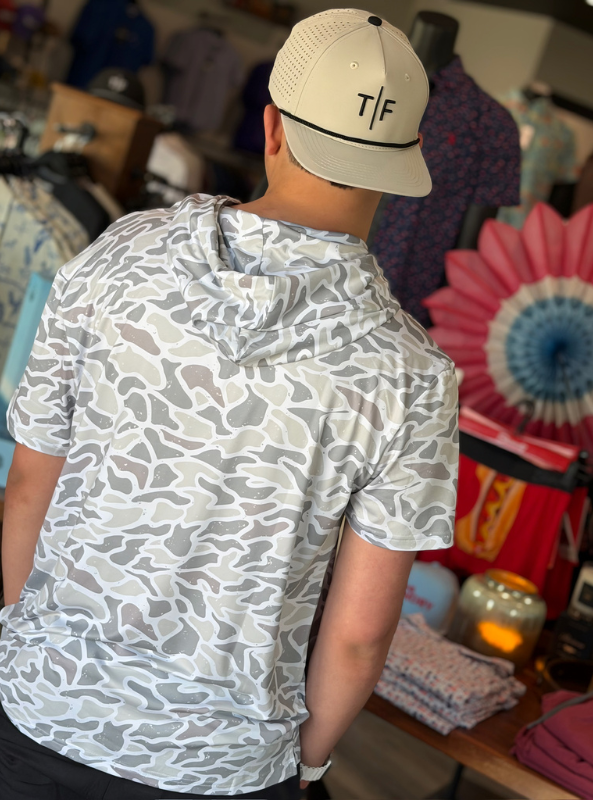 Burlebo Performance SS Hoodie - White Camo