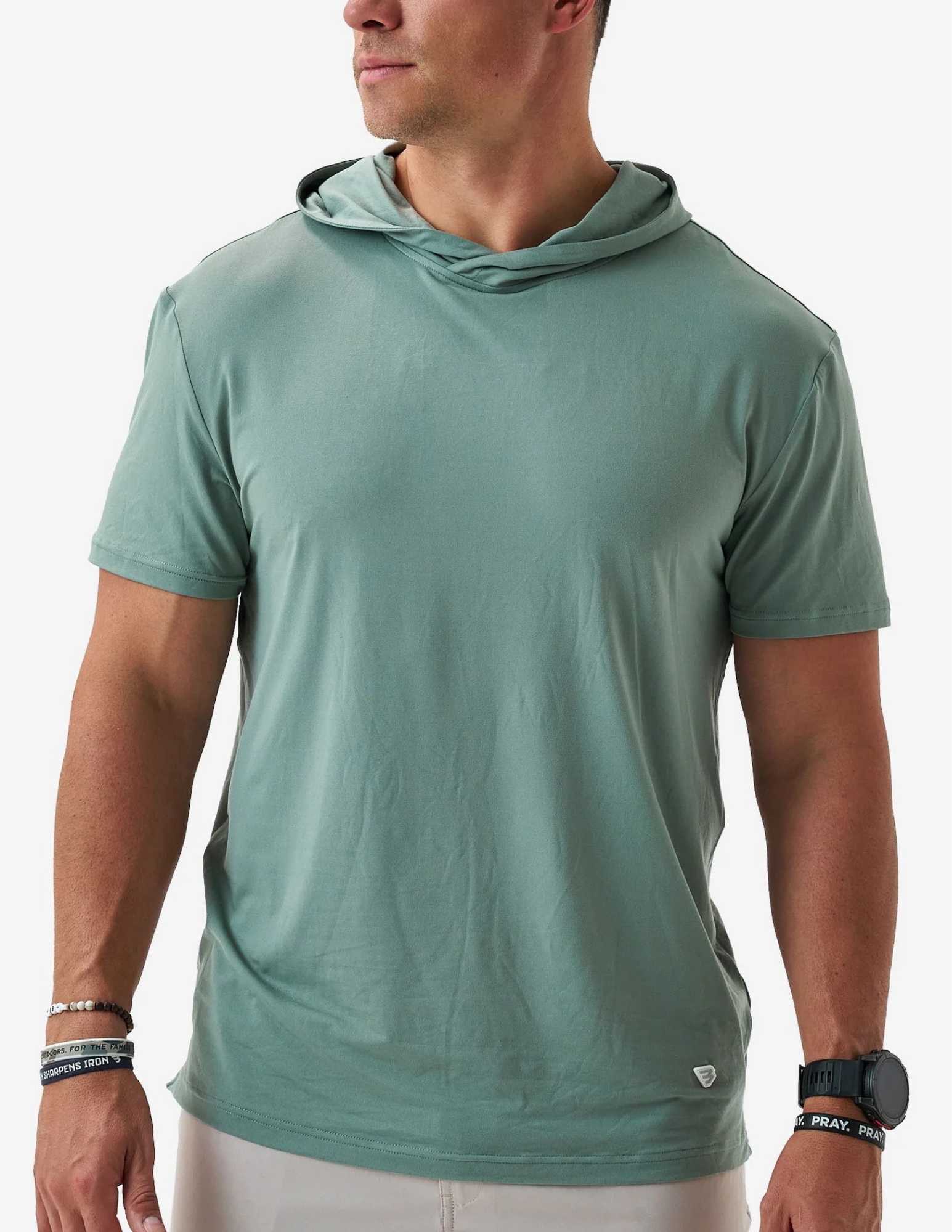 Burlebo Performance SS Hoodie - Sage