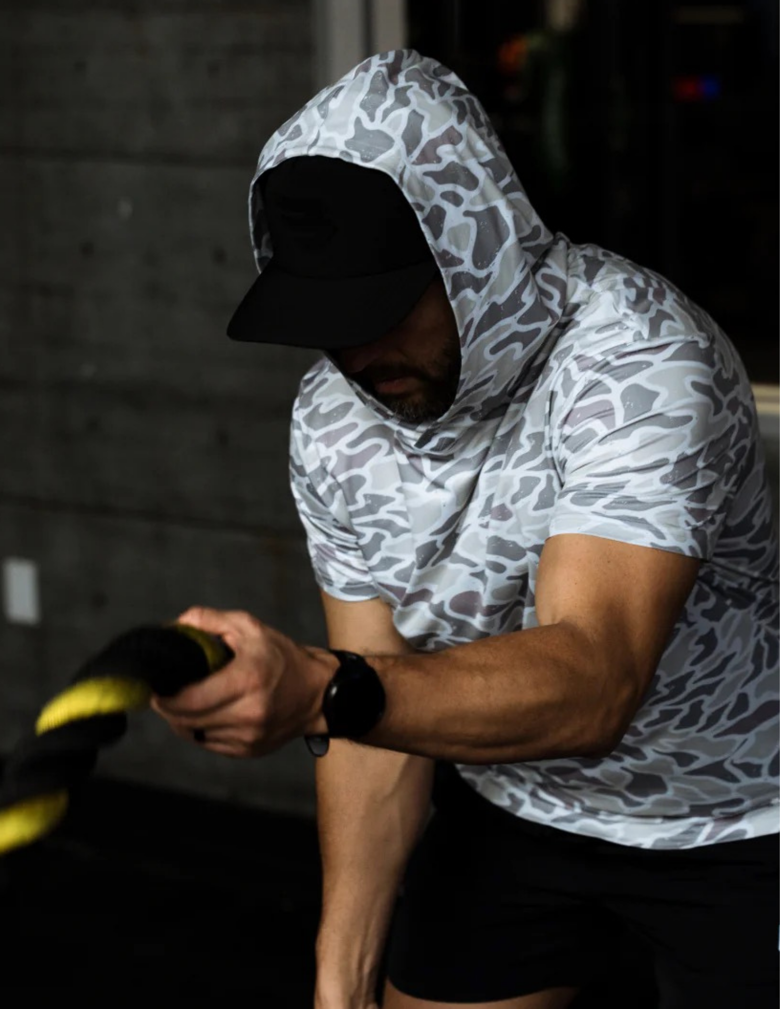 Burlebo Performance SS Hoodie - White Camo