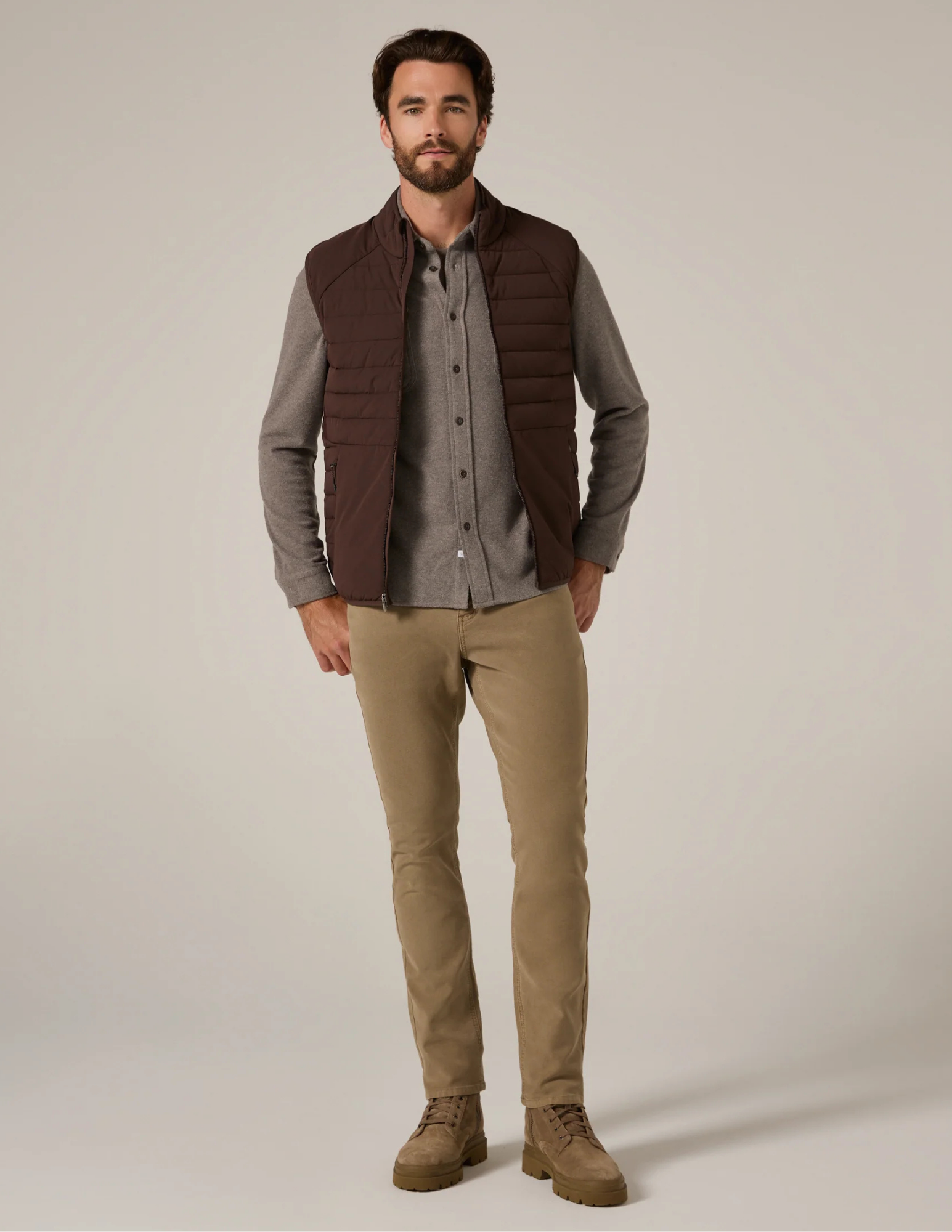 7 Diamonds Atlas Vest - Bordeaux - The Foundry