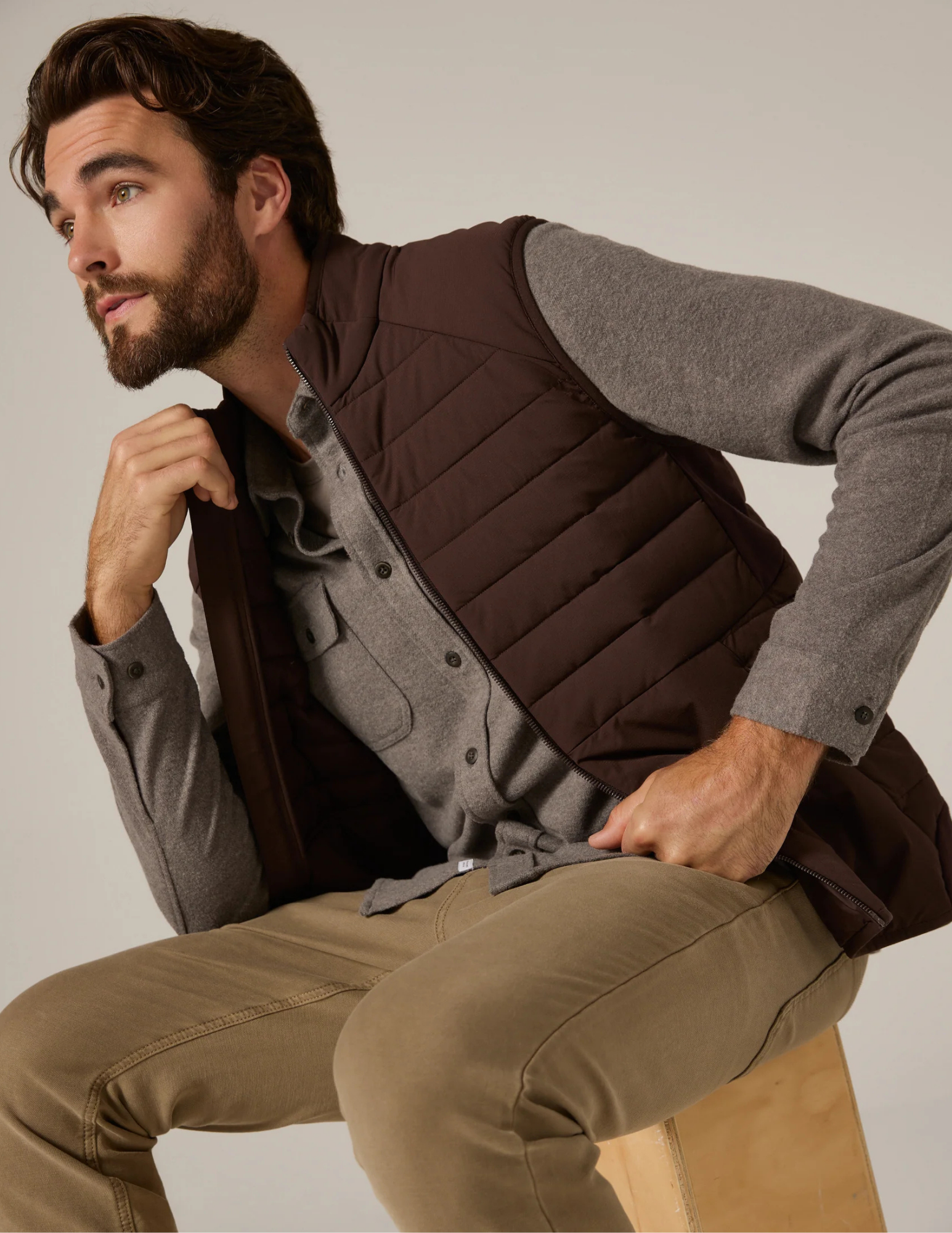 7 Diamonds Atlas Vest - Bordeaux - The Foundry