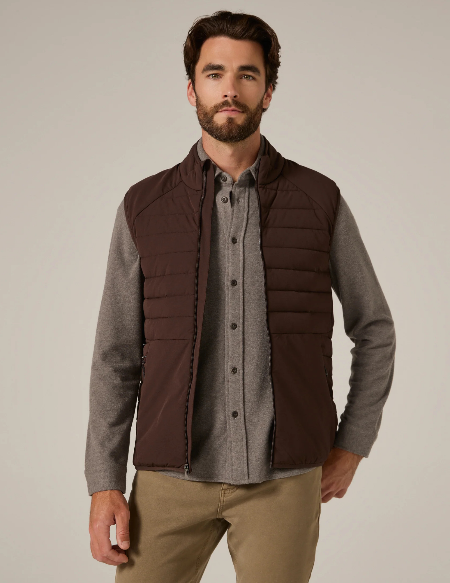 7 Diamonds Atlas Vest - Bordeaux - The Foundry