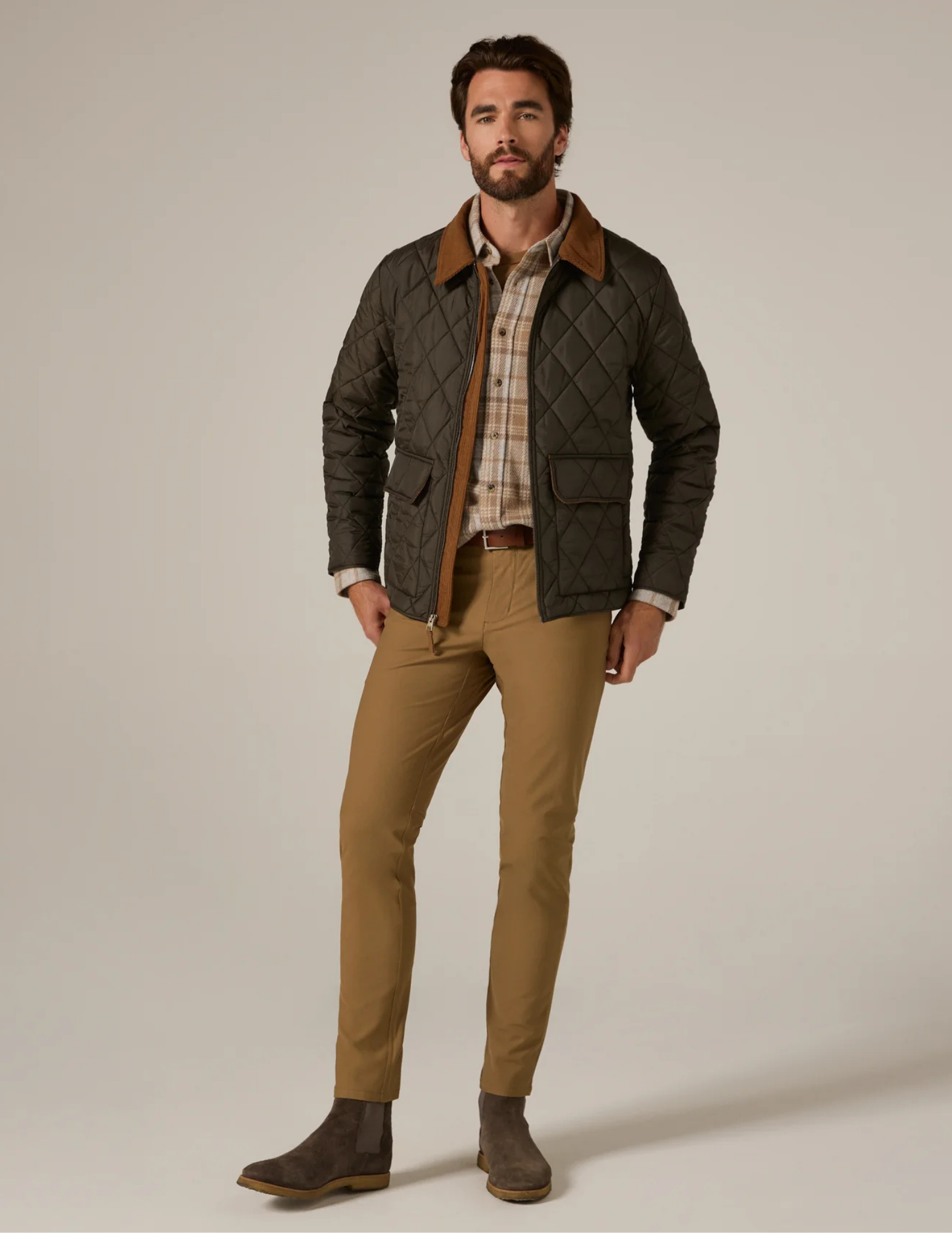 7 Diamonds Rushmore Quilted - Olive