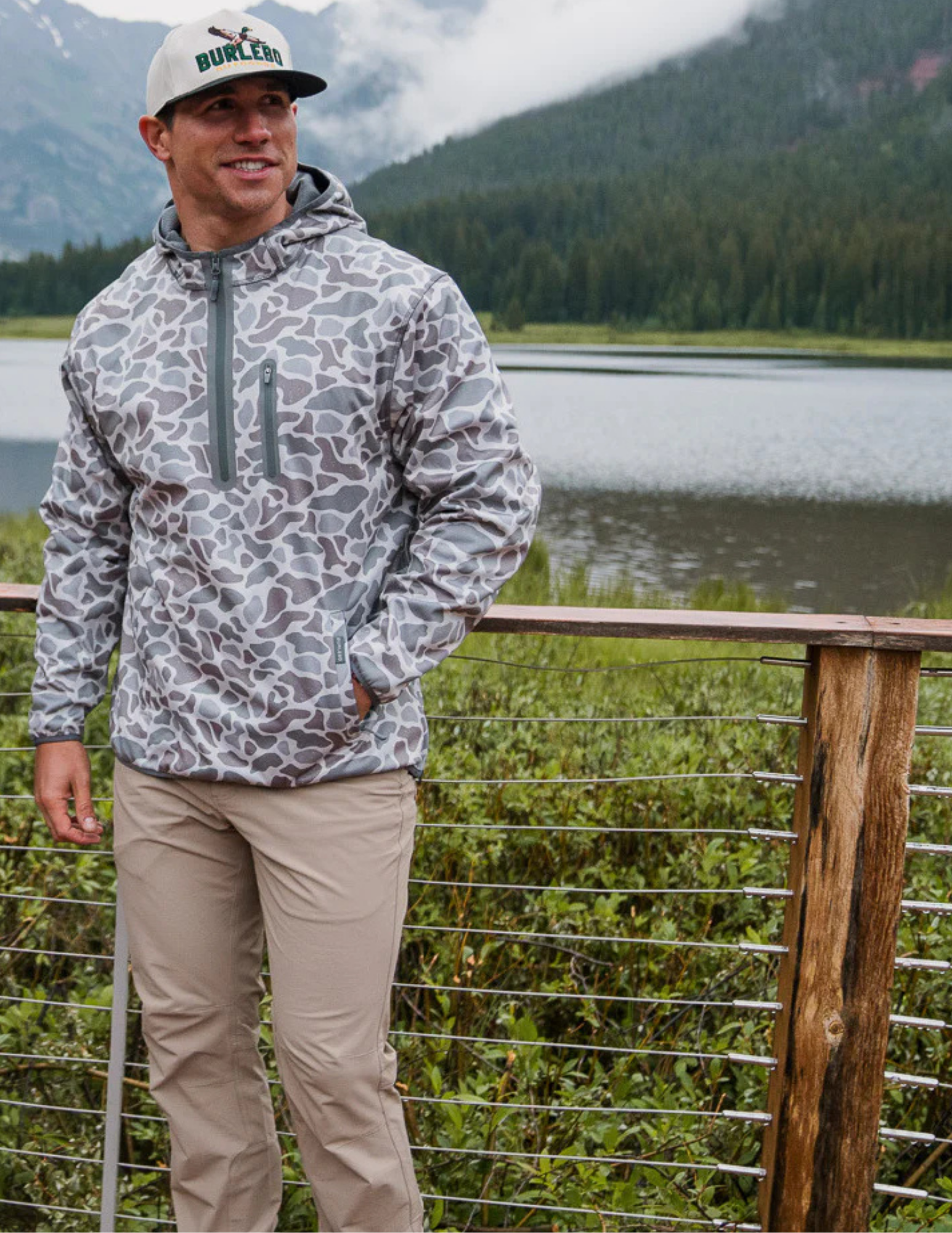Burlebo Duke Tech - Mid Layer - Classic Deer Camo