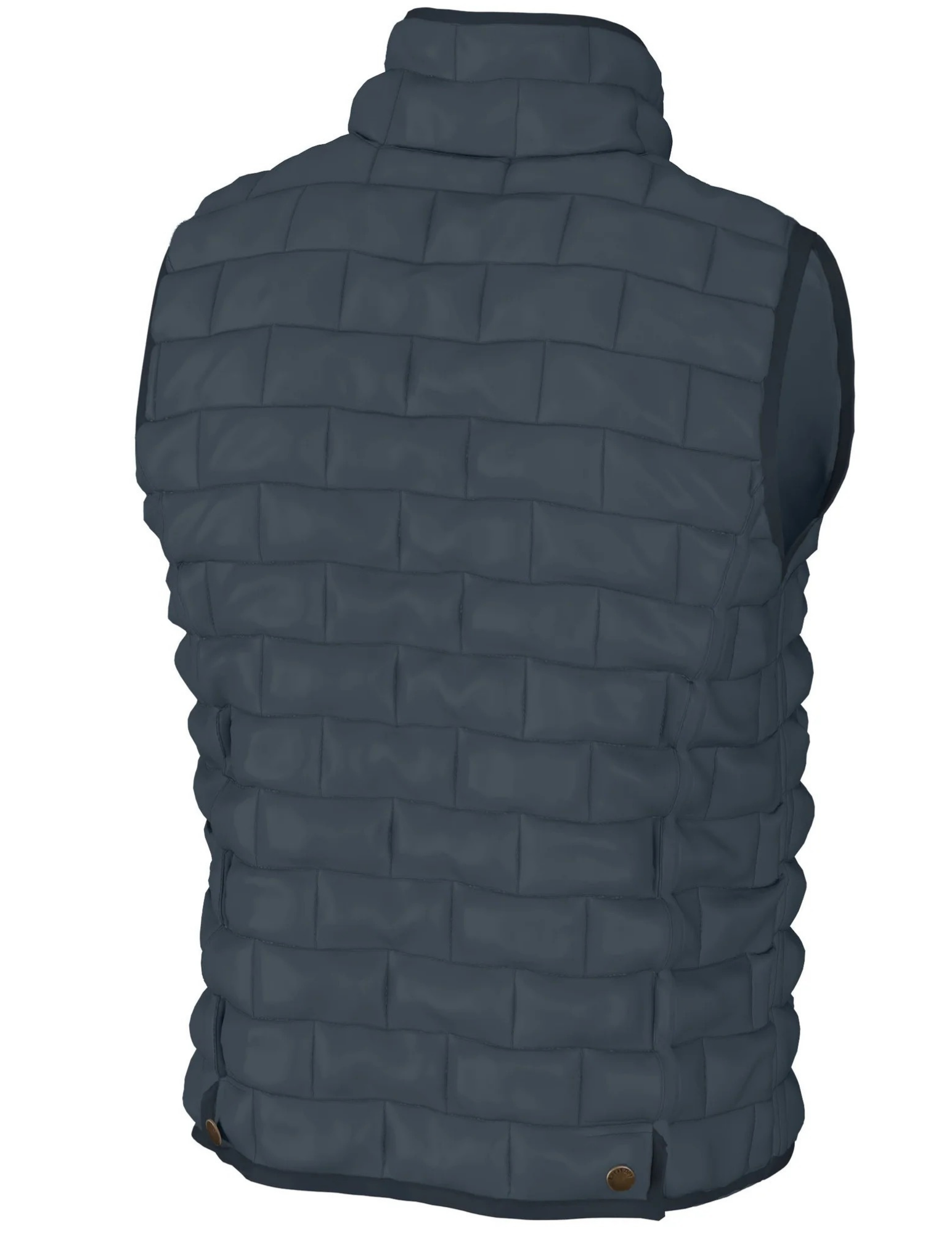 Local Boy Brick Quilted Vest - Slate